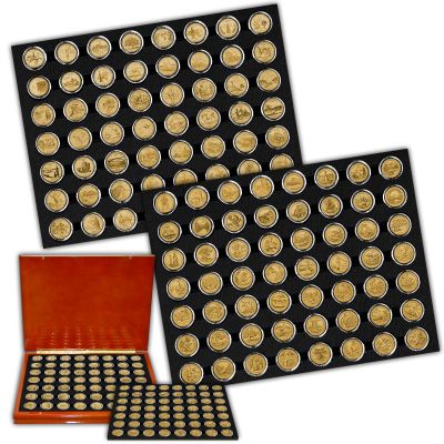 COMPLETE STATE AND PARKS QUARTERS - 24K Gold Plated 1