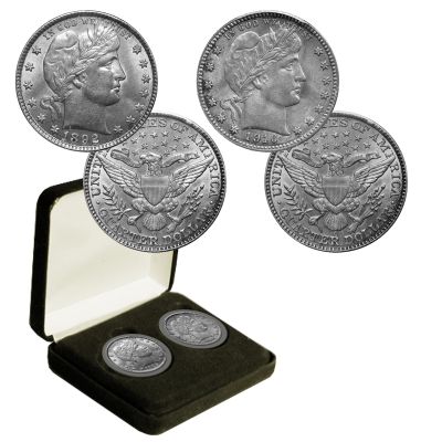 First and Last Barber Silver Quarters 1