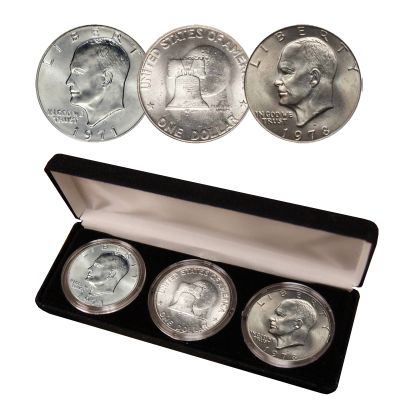 First, Last & Bicentennial Ike Dollars 1