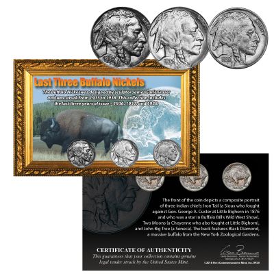 Last 3 Years of Buffalo Nickels 1