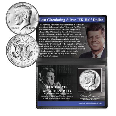 Last Circulating Silver JFK Half Dollar 1