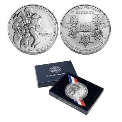 2011 Medal of Honor Commemorative Silver Dollar- BU 1