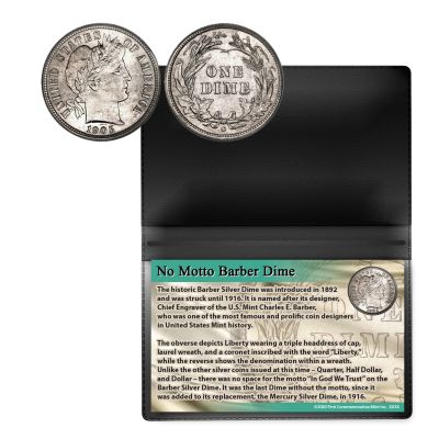No Motto Barber Dime 1