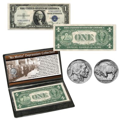 No Motto Depression Coin & Currency Collection 1