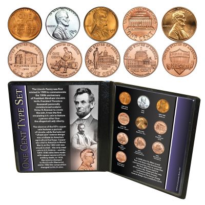 Lincoln One Cent Type Set 1