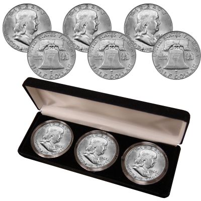 Franklin Silver Half Dollar Mint Mark Collection 1