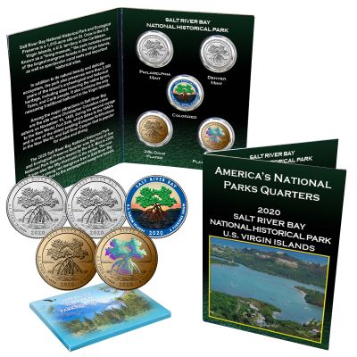 AMERICA THE BEAUTIFUL® NATIONAL PARKS 5 PC QUARTER SET - Salt Bay, USVI 1