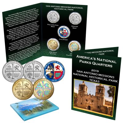 AMERICA THE BEAUTIFUL® NATIONAL PARKS 5 PC QUARTER SET - Texas 1