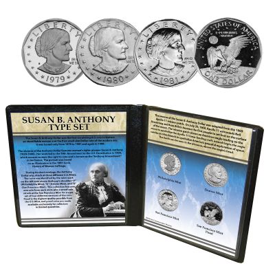 Susan B. Anthony Dollar Type Set 1