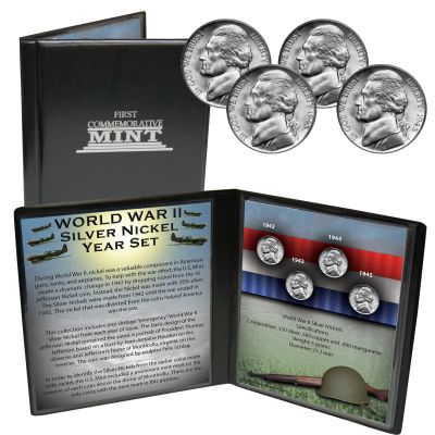 WWII Silver Nickel Year Set 1