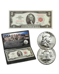 1963 End Of An Era Coin And Currency Set