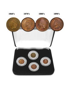 19th Century Indian Head Penny Decade Collection