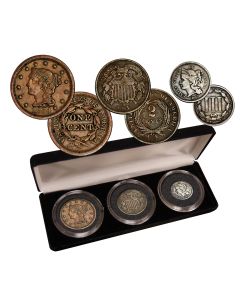 Large Cent, 2 Cent, 3 Cent Collection 
