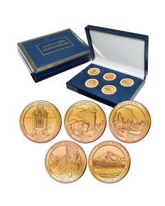 2010 America the Beautiful® National Parks Set- 24K Gold Plated