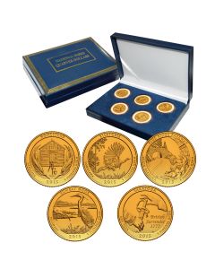 2015 America the Beautiful® National Parks Set- 24K Gold Plated