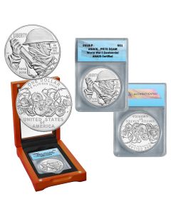 World War I Centennial 2018 PR70 Silver Dollar
