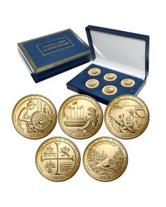 2019 AMERICA THE BEAUTIFUL® NATIONAL PARKS SET- 24K GOLD PLATED
