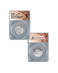 2020 Basketball HOF Clad Half Dollar Coin MS70