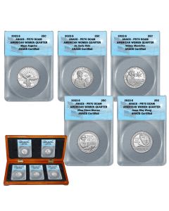 2022-S American Women 5 Quarter Proof Set ANACS PR70 