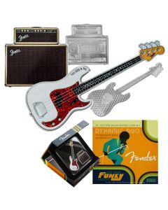 Fender Dynamic Duo Precision Bass & Bassman Pure Silver 2 Coin Set