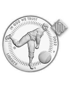 2022 Negro Leagues Baseball Proof Silver Dollar with Privy Mark