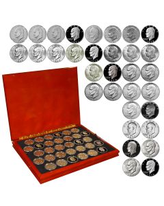 Complete Eisenhower Dollar Collection in Collector's Display Box