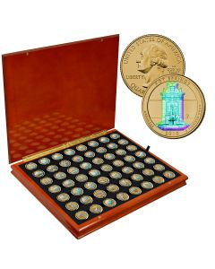 2010-2021 Gold Hologrammed  PARKS AND TERRITORIAL QUARTERS, Boxed