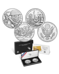 2018 WWI Centennial Silver Dollar and Medal Set - Army