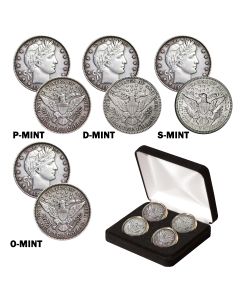 Barber Quarter Mint Mark Collection