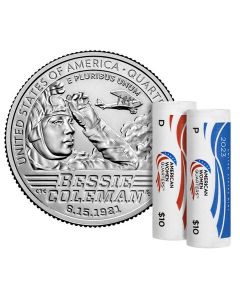 2023 Bessie Coleman American Women Quarters P&D Rolls