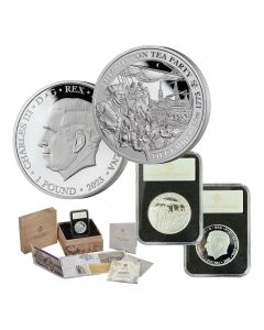 Boston Tea Party Proof 250th Anniversary Silver Coin