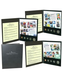 A Century of Coins and Stamps - 3PC Set - 1970's, 1980's and 1990's