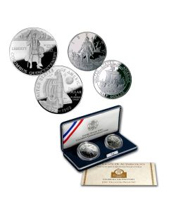Columbus Quincentenary Proof Two Coin Set
