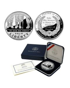 2010 American Veterans Disabled for Life Silver Dollar- Proof