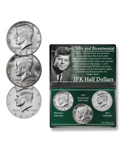 First, 50th and Bicentennial JFK Half Dollars