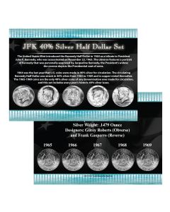 JFK Complete Circulating 40% Silver Half Dollar Collection