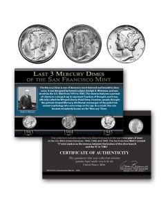 Last 3 S Mint Mercury Dimes