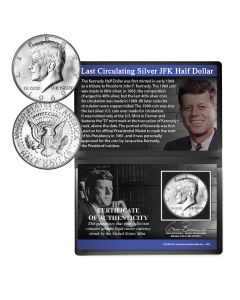 Last Circulating Silver JFK Half Dollar