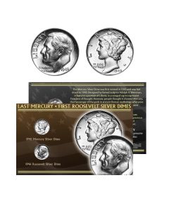 Last Mercury • First Roosevelt Silver Dimes
