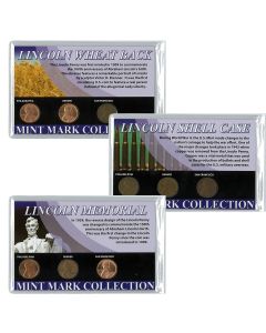 Wheat & Memorial Mint Mark Collection with WWII Shellcase Mint Mark Collection