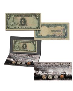Pearl Harbor Coin Collection and Japanese Invasion Note