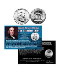 S Mint Franklin Silver Half Dollar