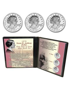 1979 Susan B. Anthony First Year of Issue Mint Mark Set