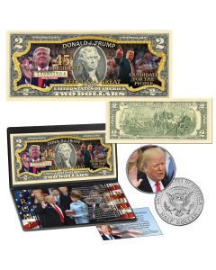 President Donald Trump OFFICIAL Colorized Coin & Currency Collection - MAGA